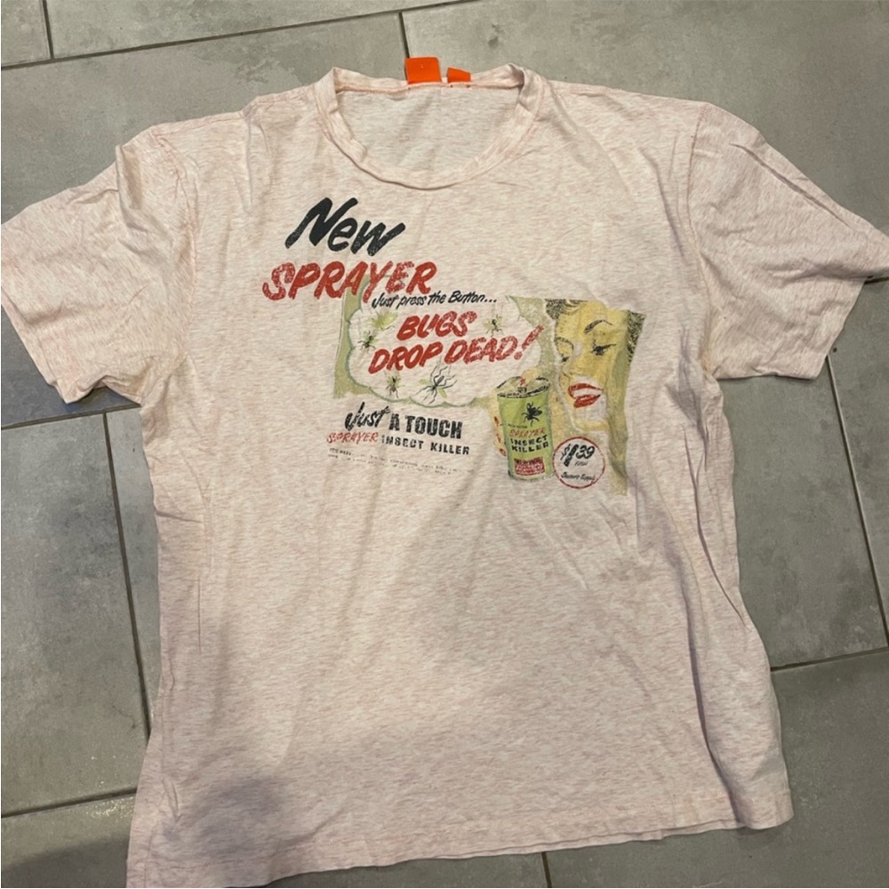 Boss Light Pink Graphic Short-Sleeve Tee